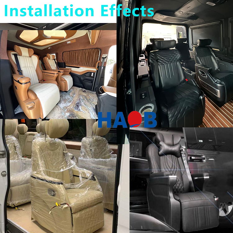 Haobang Factory Luxury Commercial Van Mpv Seat with Massage Comfortable for Mercedes Benz Viano Vito Carnival sienna