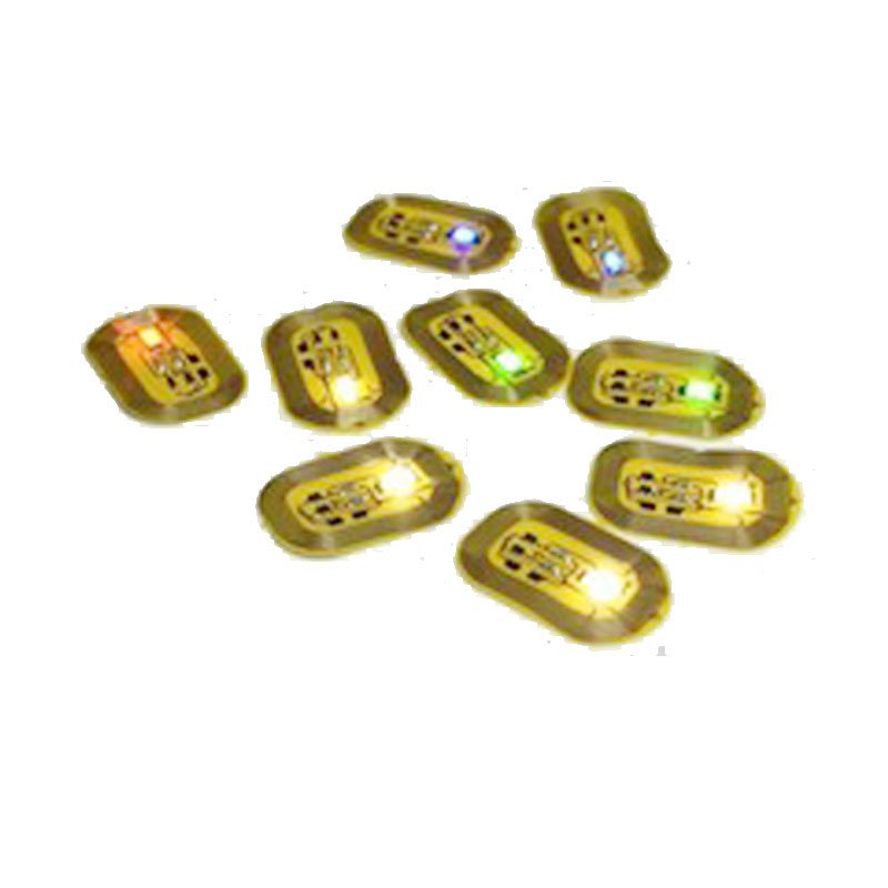 Plastic NFC Nail Sticker with LED Light Flash Affixed Scintillation 7 Days with Paper Bag 2pcs Free for Checking 100pcs