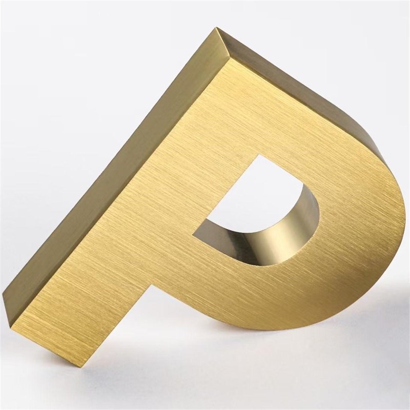 Custom Non Illuminated Signs Lobby Reception Indoor Sign 3d Raised Letter Sign Wall Logo Letter Brand Signage for Companies