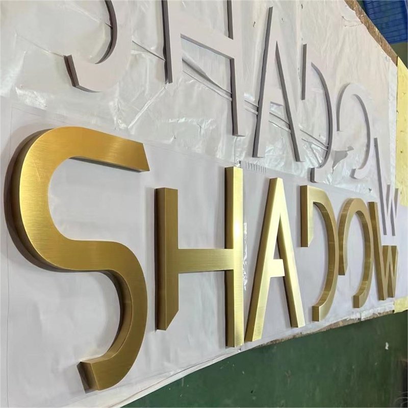 Custom Non Illuminated Signs Lobby Reception Indoor Sign 3d Raised Letter Sign Wall Logo Letter Brand Signage for Companies