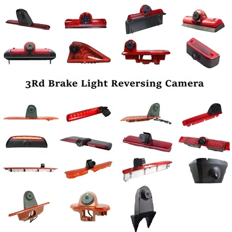 IR LED Car Brake Light Rear View Backup Camera for Crafter Van Light Parking Reverse Camera