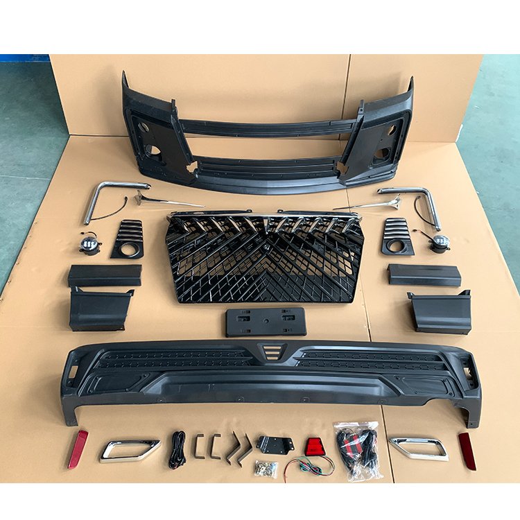 Direct Factory PP Car Accessories Auto Body Kits Bumper for Wide Toyota Hiace Van Bus 2012- 2018