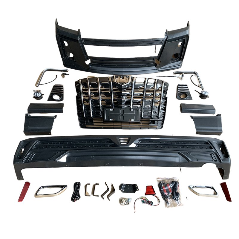 Direct Factory PP Car Accessories Auto Body Kits Bumper for Wide Toyota Hiace Van Bus 2012- 2018