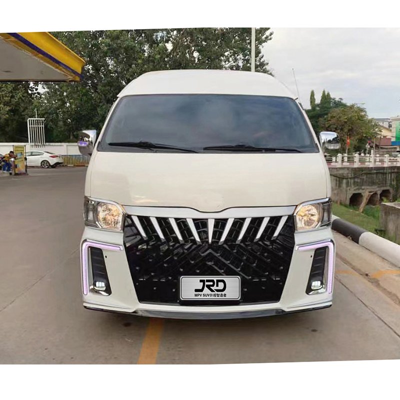 Direct Factory PP Car Accessories Auto Body Kits Bumper for Wide Toyota Hiace Van Bus 2012- 2018