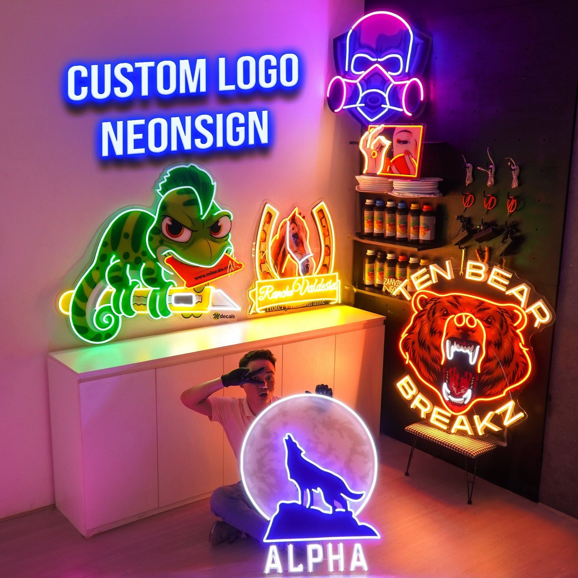 LED Neon Sign Custom Design for Bedroom Wall Art Room Decor Durable and Bright Light