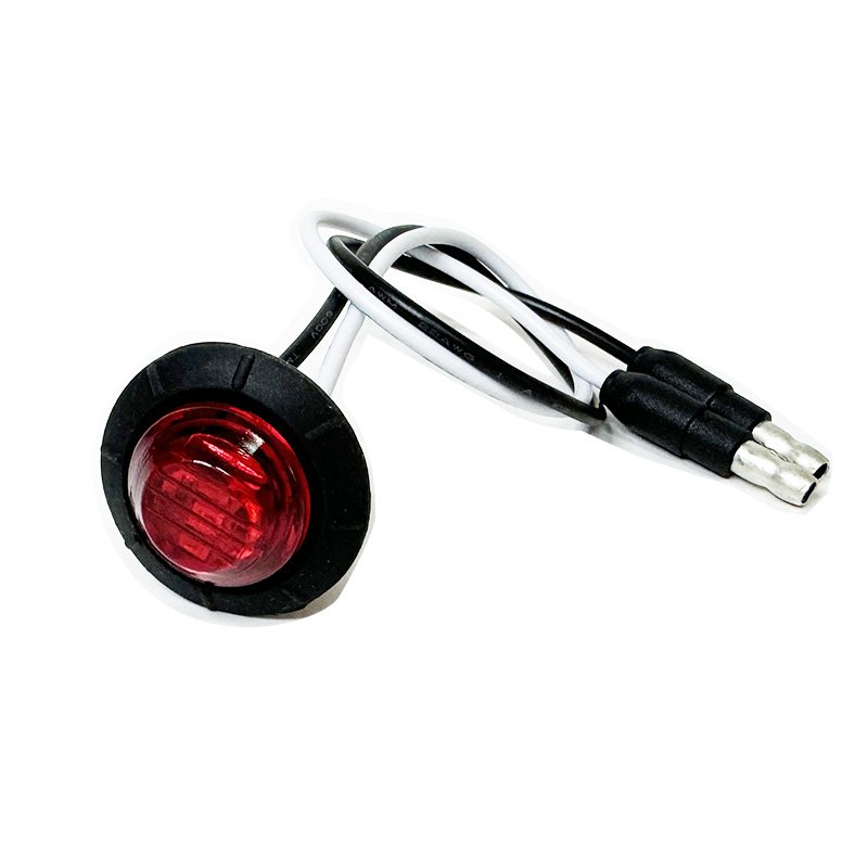 3/4 Inch Bullet Led Light, 3 Leds Led Side Marker Light Amber 12V for Car Bus Truck Trailer Car Suv MACON