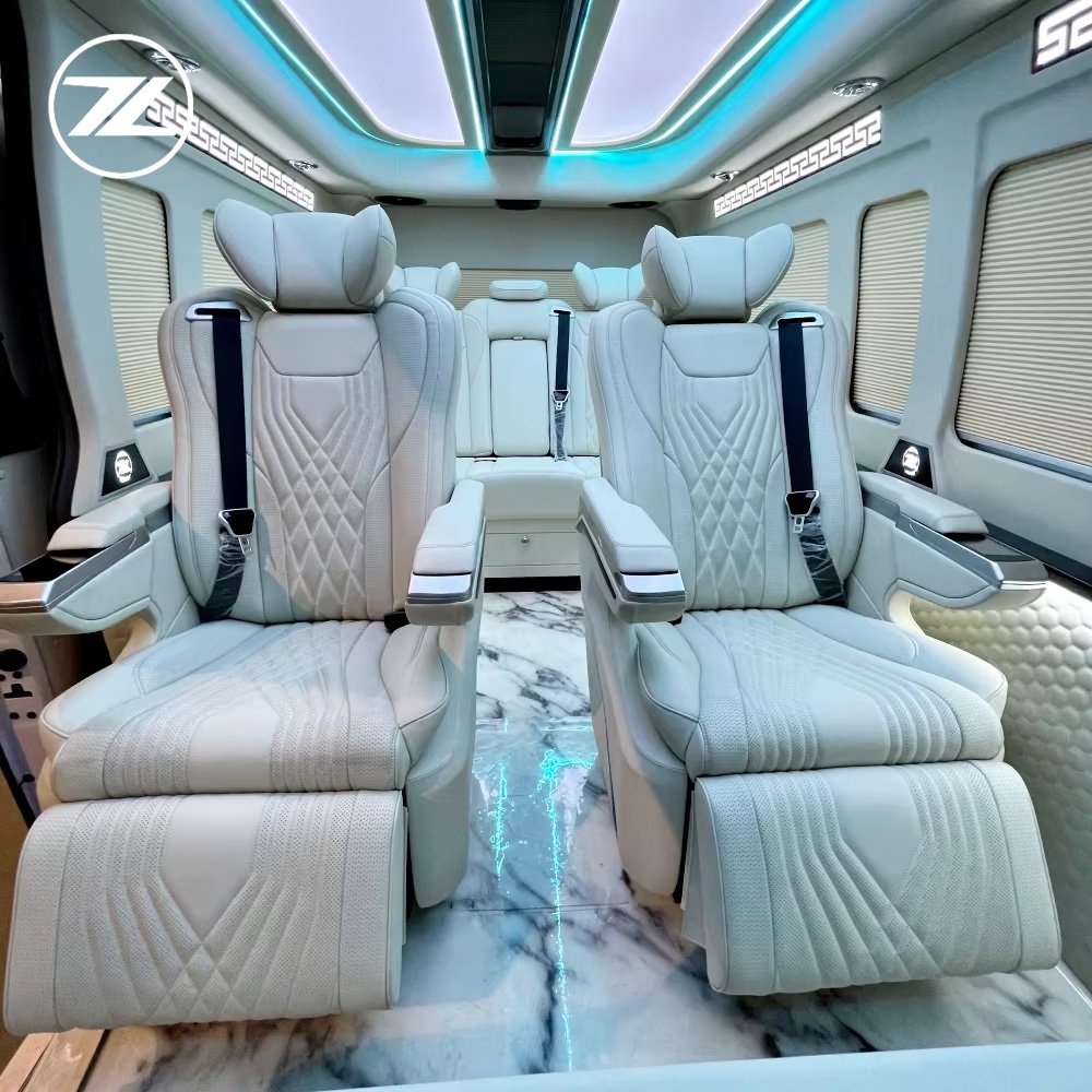 2024 VIP Hiace Interior Upgrade Luxury Car Parts Car Partition Headlights toyota Hiace Interior Hiace Interior Decoration Kits