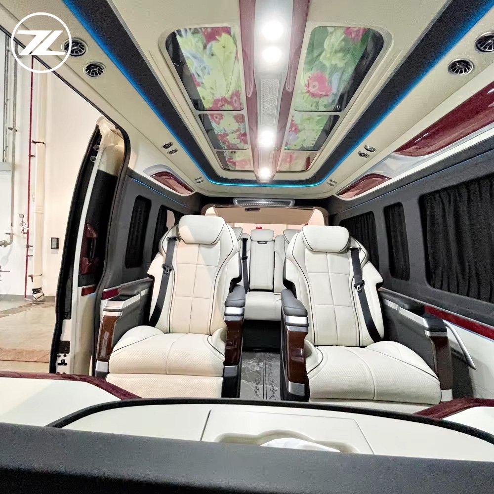 2024 VIP Hiace Interior Upgrade Luxury Car Parts Car Partition Headlights toyota Hiace Interior Hiace Interior Decoration Kits