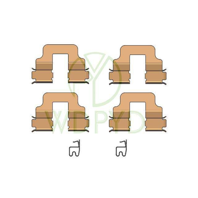 16012450 4321245 0061245000 BRAKE PAD ACCESSORY KIT HARDWARE KIT for TOYOTA COROLLA for OPEL ASTRA for PEUGEOT BOXER 109-1245