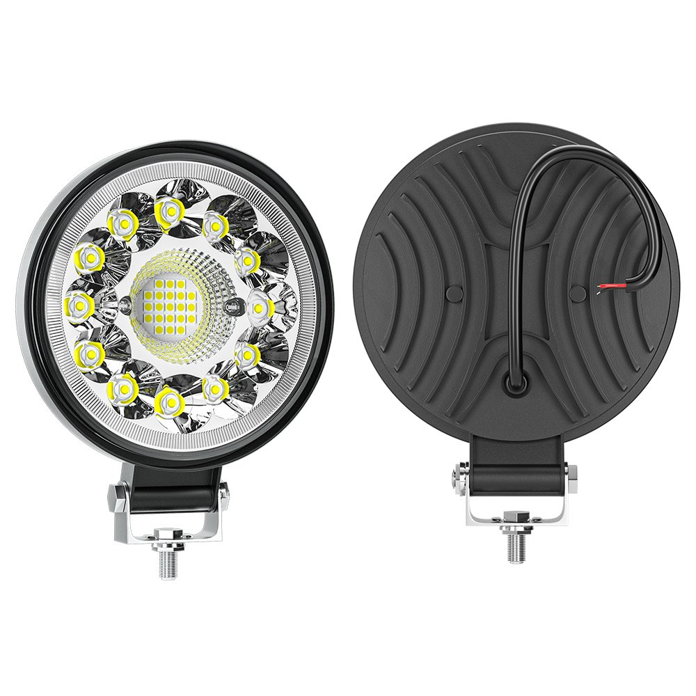 LIGHTOWL Hot Sale Round 4 Inch 33 LED 25 MM Work Light White Spotlight for Truck Bus Boat Motorcycle Car Light