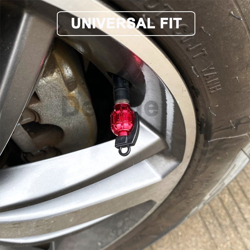Aluminum Grenade Tire Valve Stem Caps Personalized Car Wheel Rim Tire Caps Air-Proof Air Dust Covers, Universal, Heavy Duty