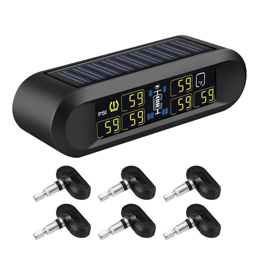 116psi Tpms 6 Wheel External or Internal Sensor Tpms for Bus,trailer, Trucks,heavy Duty Tpms, Truck Tire Pressure Monitor