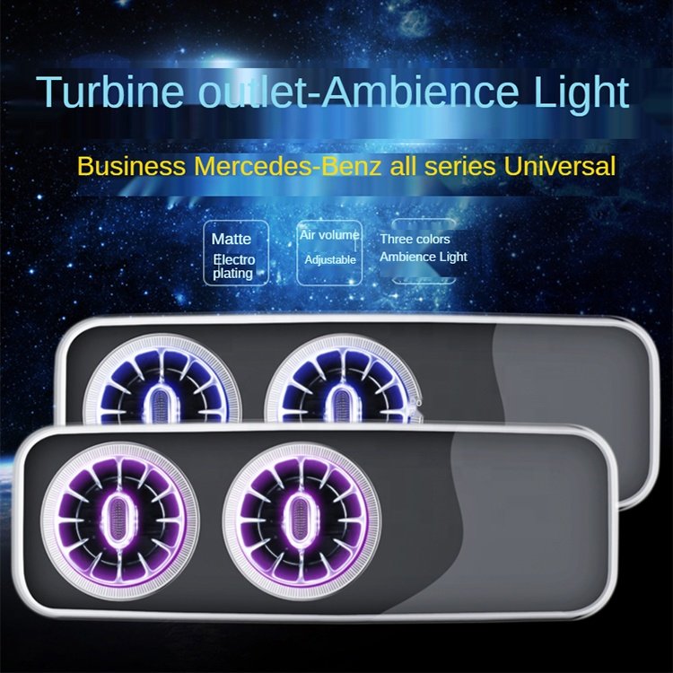 Colorful and Three Lighting Air Vents and Doorknob for Matching the Vehicle/Van/Cars/Auto Interiors