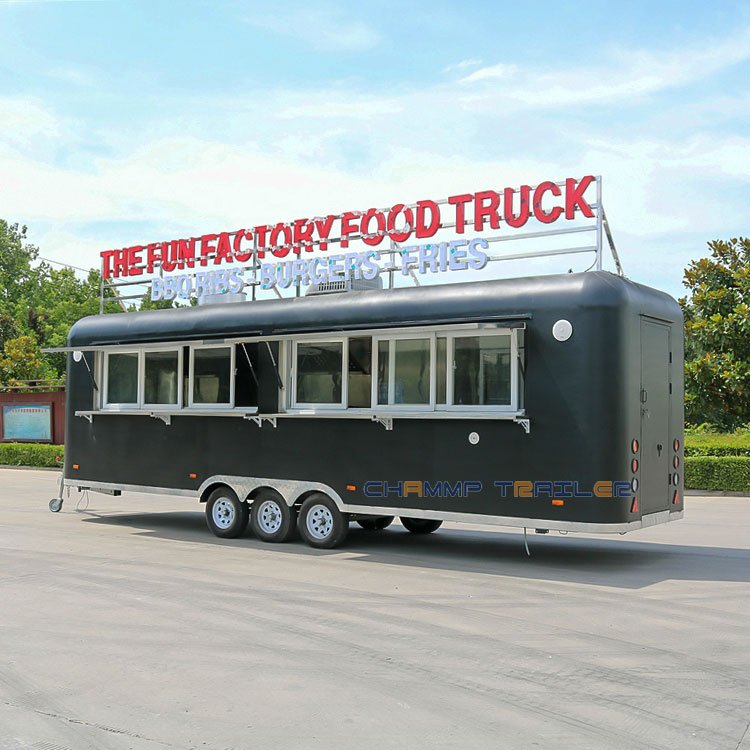 American Fast Pizza Food Trailer Fully Equipped Usa Food Truck Bus Cart Ice Coffee Food Shop With Kitchen Equipment