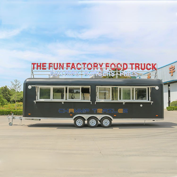 American Fast Pizza Food Trailer Fully Equipped Usa Food Truck Bus Cart Ice Coffee Food Shop With Kitchen Equipment