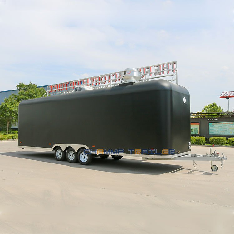 American Fast Pizza Food Trailer Fully Equipped Usa Food Truck Bus Cart Ice Coffee Food Shop With Kitchen Equipment