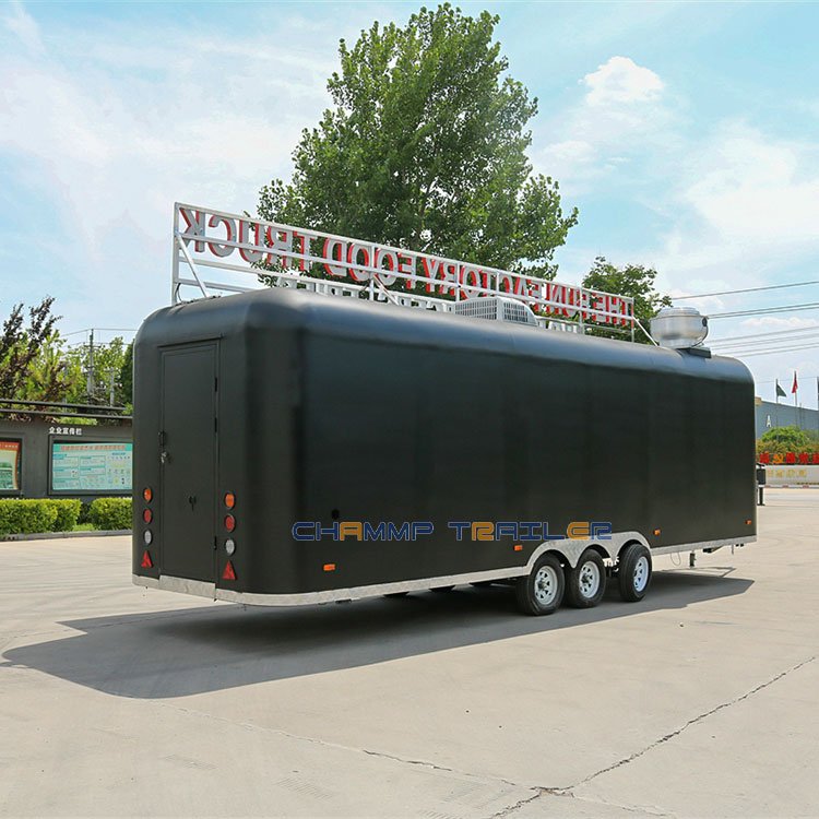 American Fast Pizza Food Trailer Fully Equipped Usa Food Truck Bus Cart Ice Coffee Food Shop With Kitchen Equipment