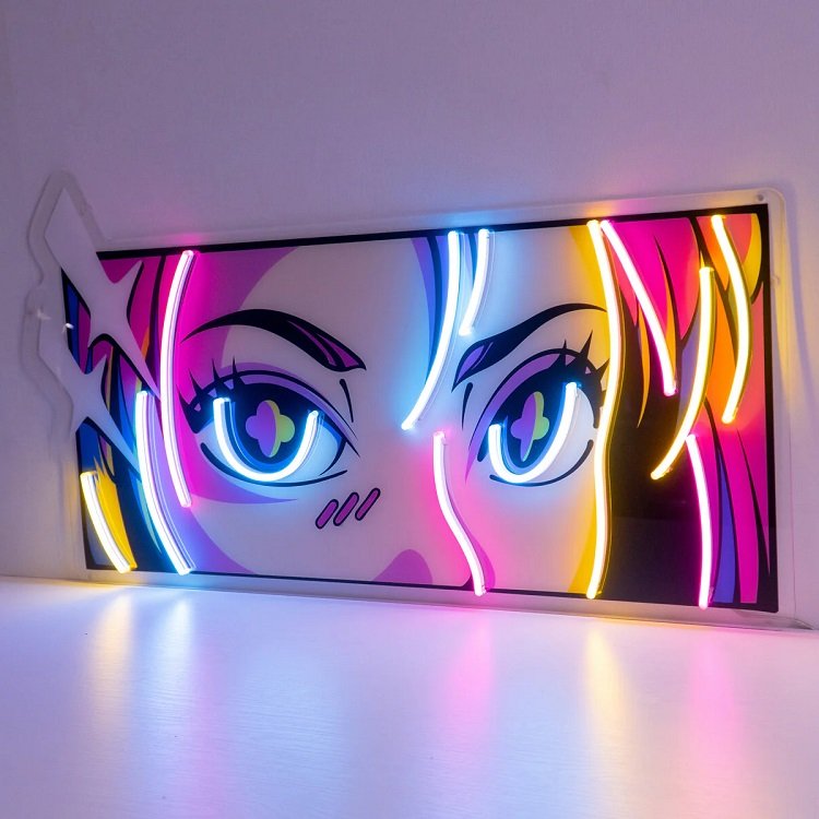 Customized Fashion Design Pop Art Neon Sign Light 3D Wall Decoration Led Lighting Acrylic Logo Sign
