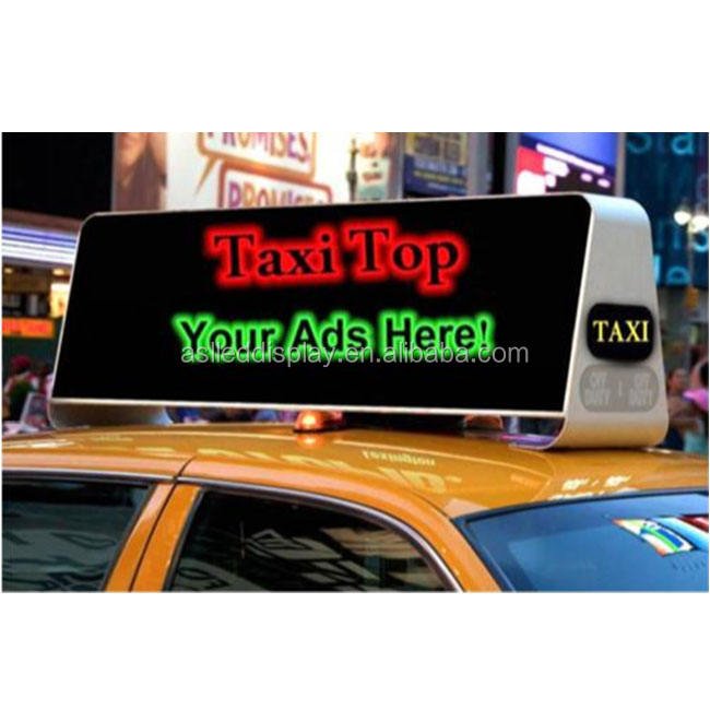P2.5 P3.33 P5 Outdoor Waterproof Programmable Message Sign Board Advertising Taxi Roof LED Screen For Cars