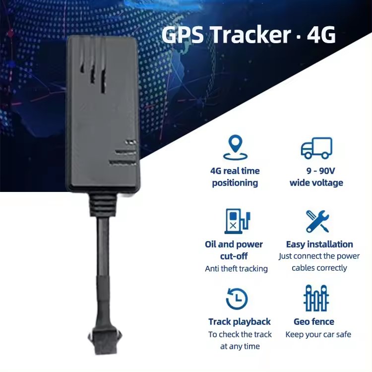 Keenchip J16 4G LTE GPS Tracker Direct Connection to Vehicle Battery 9-90V Anti-theft protection GPS Tracker for Car