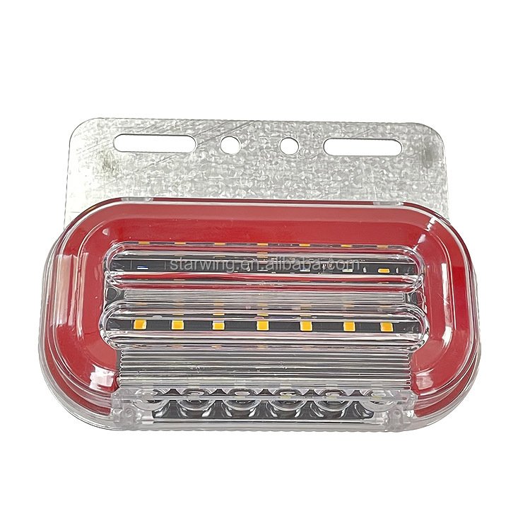 24v Parts Truck Trailer Light Clearance Side Marker LED Light Lamp 30 Led Tail Brake Turn Signal Lights Color Box Universal
