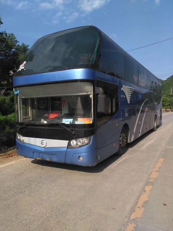 Good Condition diesel Engine Used 70 Seats coach Buses with Toilet