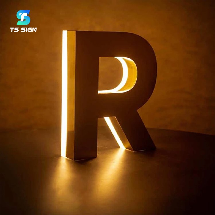 High Quality Backlit Matte Light up Letters Sign 3D Customization Channel Backlit Letters