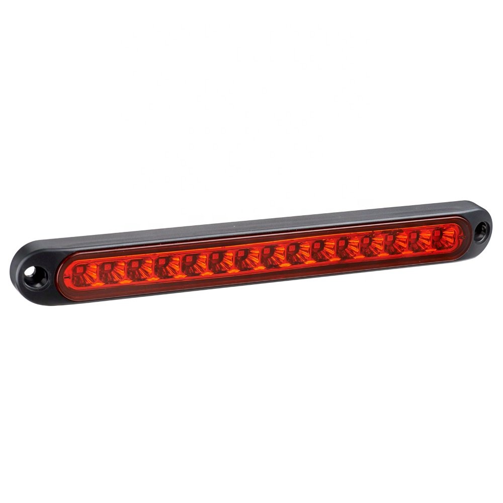 E-Mark UV PC Lens Amber Red White High Mount Stop Lights Bus Trailer Truck RV 24V Stop Brake Lights