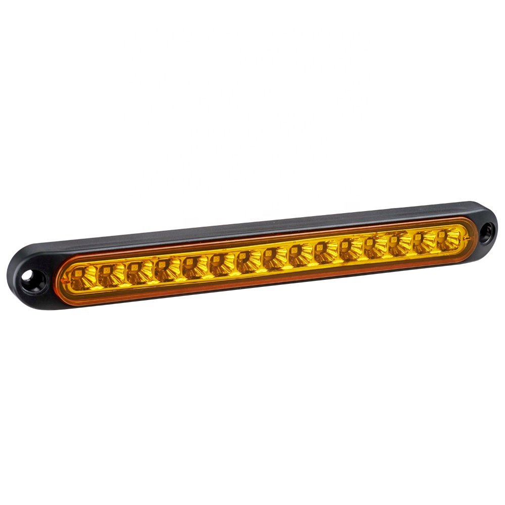 E-Mark UV PC Lens Amber Red White High Mount Stop Lights Bus Trailer Truck RV 24V Stop Brake Lights