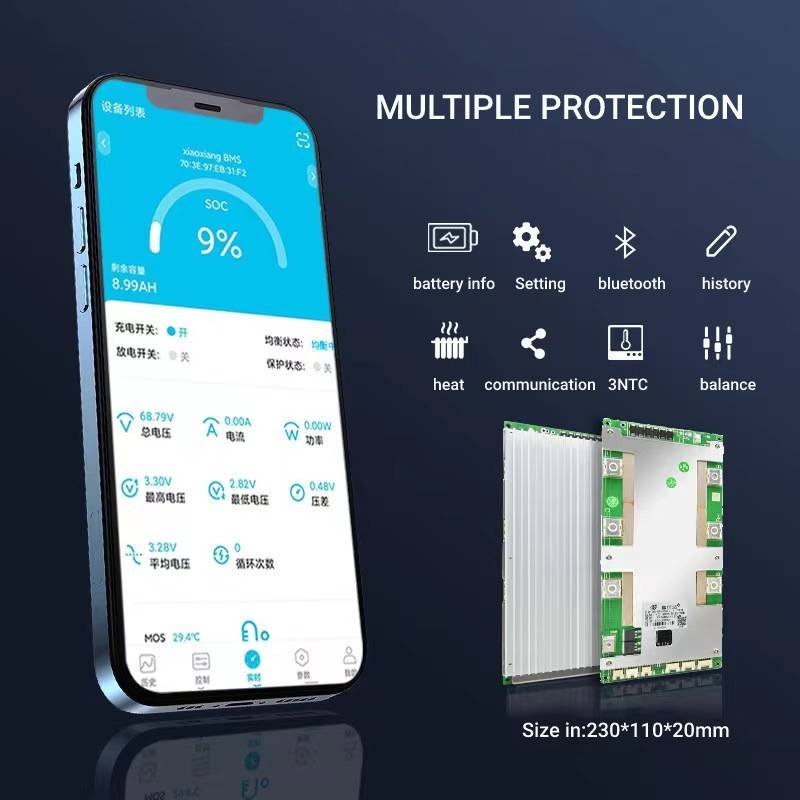 JBD smart bms UART/BT 250a 4s 300A bms lifepo4 4S 12v bms 300a lifepo4