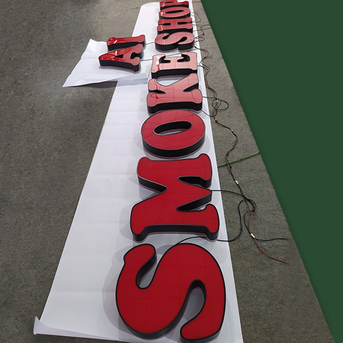 Waterproof 3D Led Shop Facade Signage Logo Electronic Business Channel Letter Sign Smoke Shop Signage