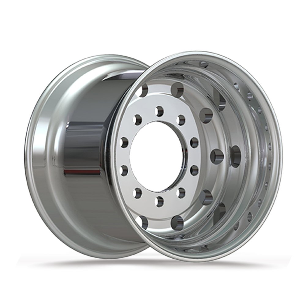 Aluminum 8.25X24.5 24.5\" Forged Wheel Rim Polished OEM Bus Truck Tire Valve New Condition