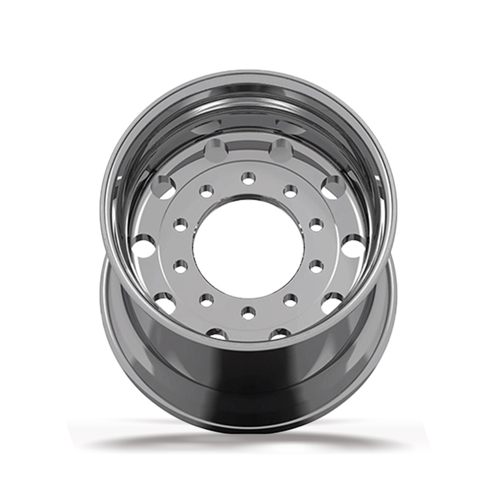 Aluminum 8.25X24.5 24.5\" Forged Wheel Rim Polished OEM Bus Truck Tire Valve New Condition