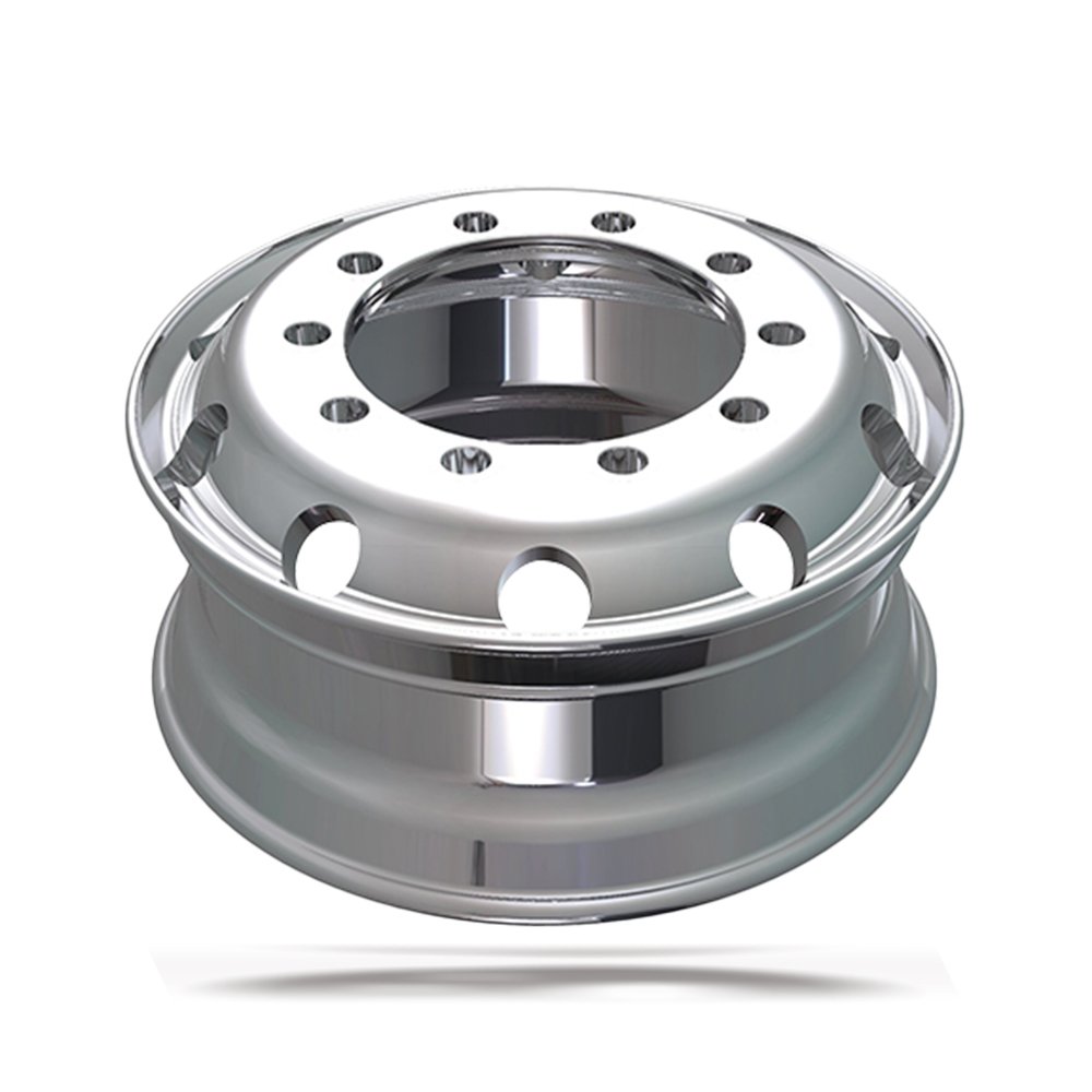 Aluminum 8.25X24.5 24.5\" Forged Wheel Rim Polished OEM Bus Truck Tire Valve New Condition