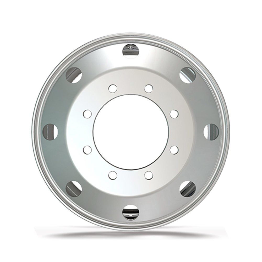 Aluminum 8.25X24.5 24.5\" Forged Wheel Rim Polished OEM Bus Truck Tire Valve New Condition