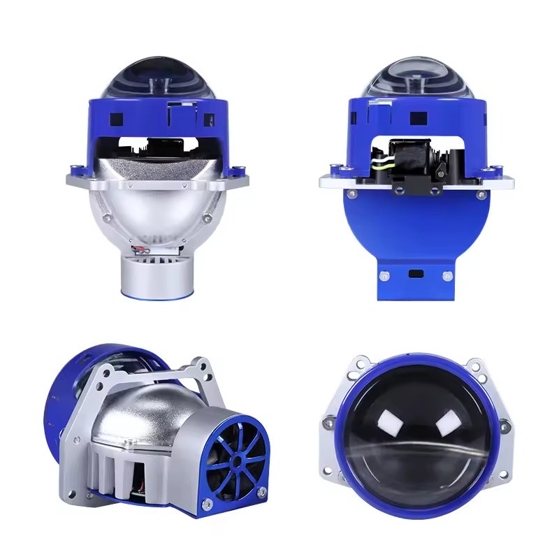 Upgraded 68W High Power 3Inch Bi-LED Projector Len Car Lighting System Projector Universal Car Led Kit