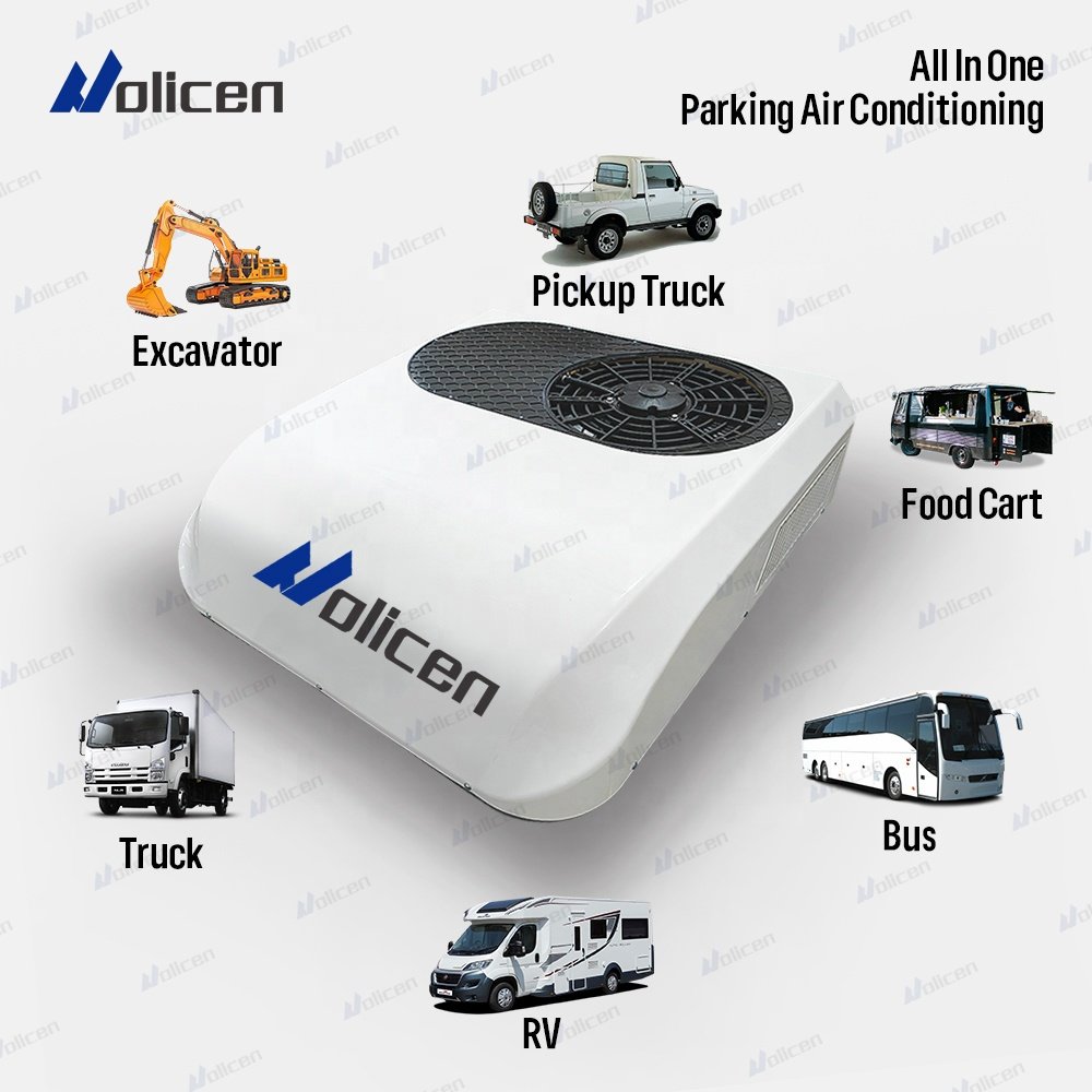 Best Universal 12V/24V Parking Air Conditioner for Cars Buses Trucks RVs Caravans Rooftop Ac Unit