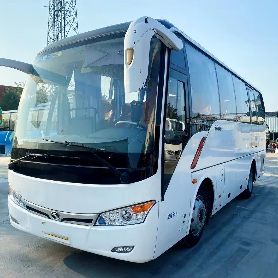Tour City Bus Diesel Kinglong Coach Bus Used Busses for Sale with YC Engine 34 Seaters