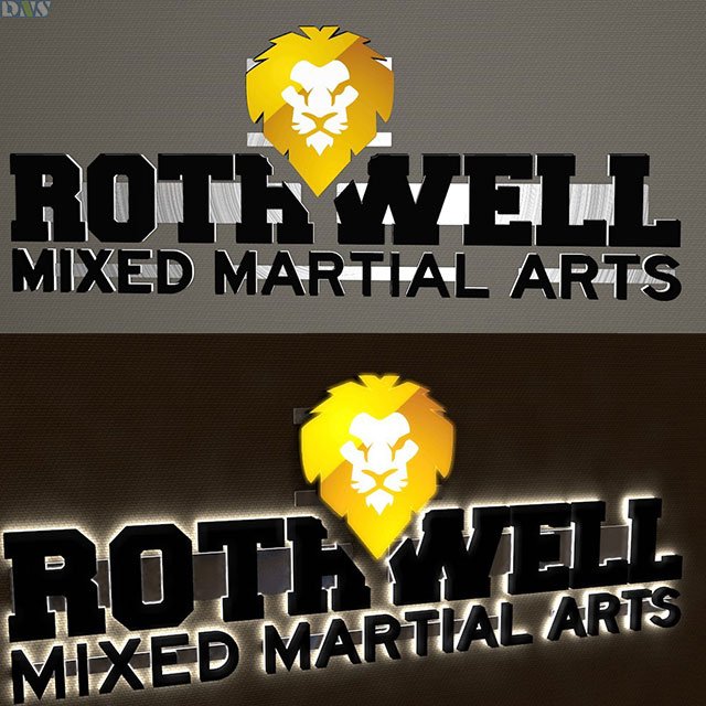 Door Signs Store Sign Led Letter Sign Backlit Letters with Back Raceway
