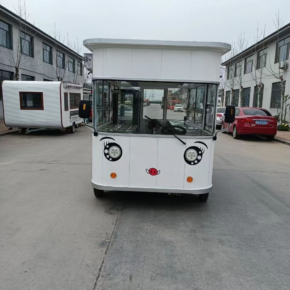 OEM Electric Gourmet Mobile Dining Bus Food Truck Fast Food Cart for Sale