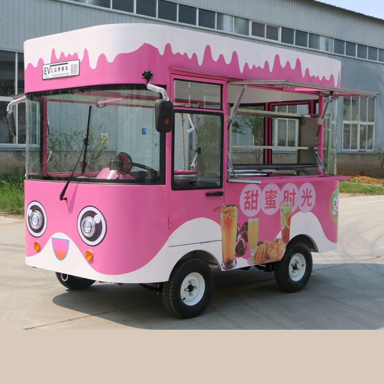 OEM Electric Gourmet Mobile Dining Bus Food Truck Fast Food Cart for Sale