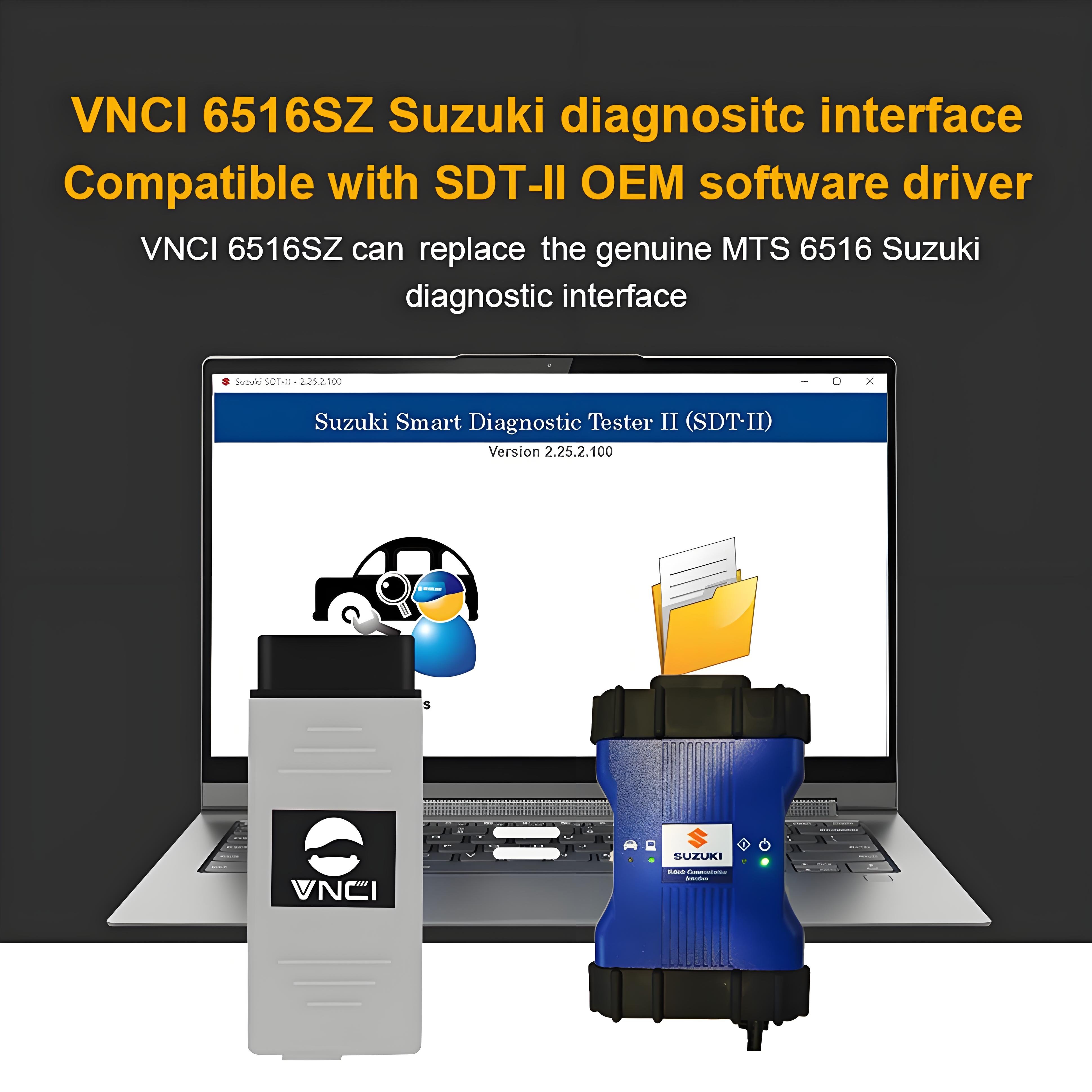 Newest VNCI 6516SZ for Suzuki Diagnostic Interface Compatible with Suzuki SDT-II OEM Software Driver for Suzuki Diagnostic Tool