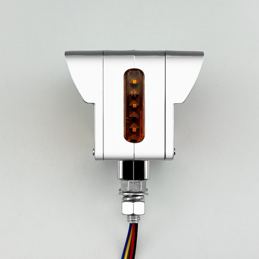 High Quality 10-30 V Mini Square Double Sided LED Truck Side Marker Lights Flashing Amber Red Bus Signal Lights