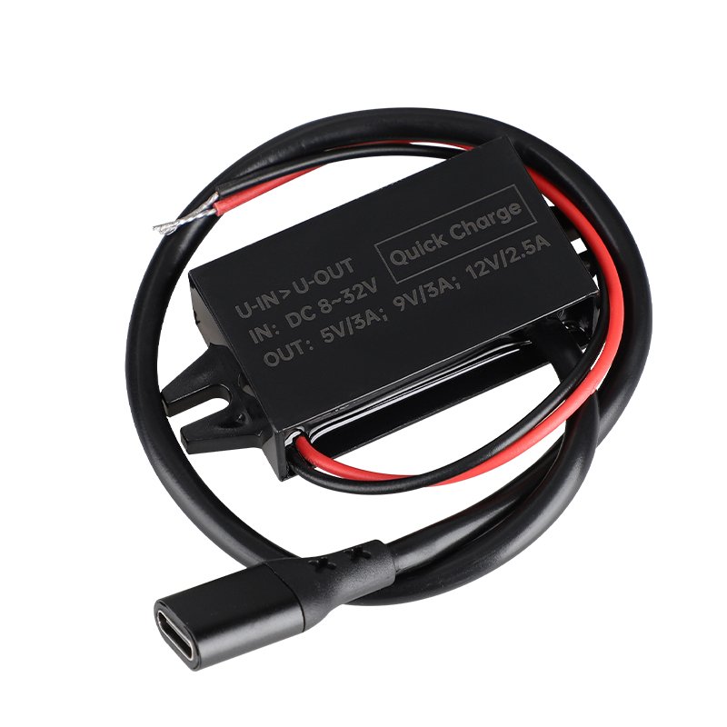 Wholesale Quick Charging DC USB Charging 24V 12V to 5V 3A DC Step Down Converter Buck Module With Waterproof Ip68 PD USB C Port