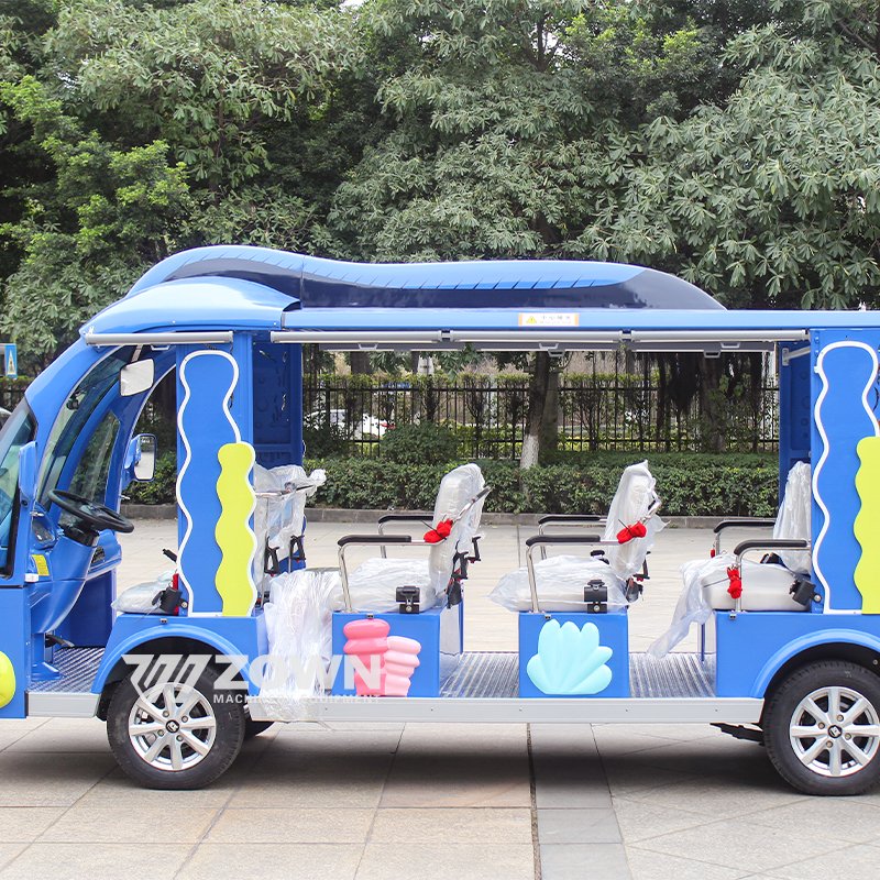 Cartoon Bus Small Animal Shape New Amusement Park Sightseeing Shuttle Bus Tourist City Bus for Kids/Adults