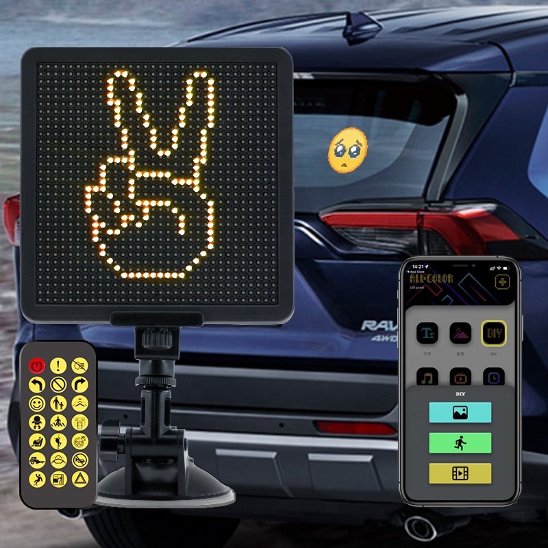 LED Car Sign Windshield Remote Controller for Taxi-Bus Programable LED Display Screen Led Screen in the Car