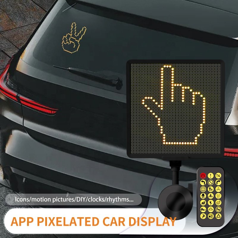 LED Car Sign Windshield Remote Controller for Taxi-Bus Programable LED Display Screen Led Screen in the Car
