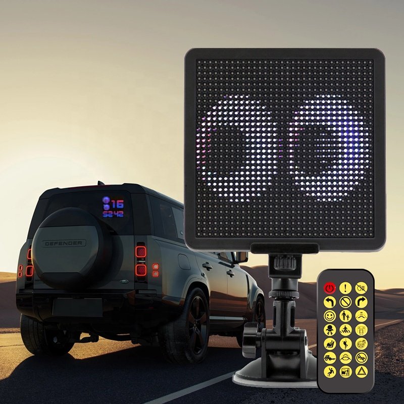 LED Car Sign Windshield Remote Controller for Taxi-Bus Programable LED Display Screen Led Screen in the Car