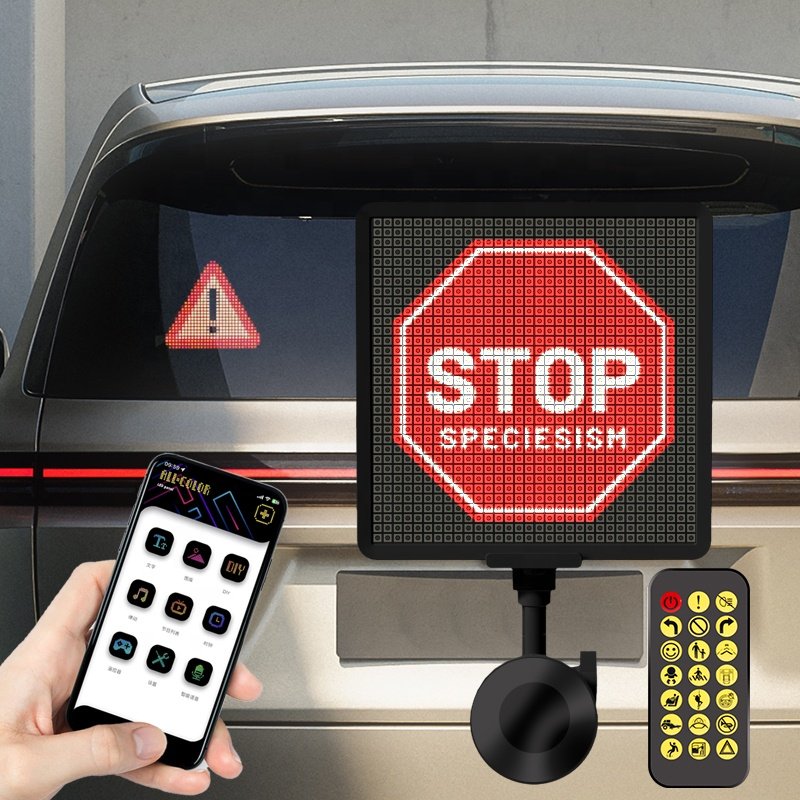 LED Car Sign Windshield Remote Controller for Taxi-Bus Programable LED Display Screen Led Screen in the Car