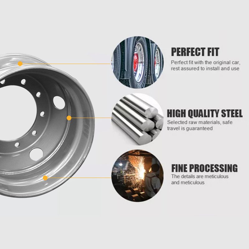 Good Quality Truck Wheel Rim 7.5-22.5/8.25-22.5/9.0-22.5 Made in China